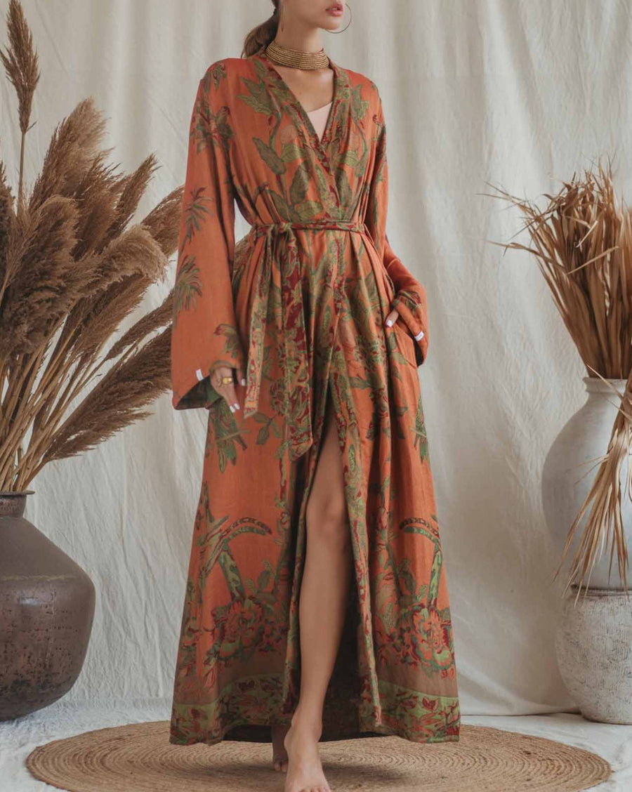 Green Goddess - Maxi Kaftan (Pre Order - will ship in December)
