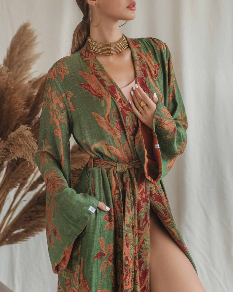 Green Goddess - Maxi Kaftan (Pre Order - will ship in December)