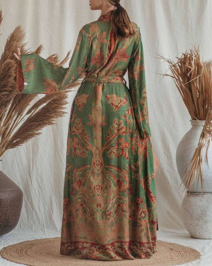 Green Goddess - Maxi Kaftan (Pre Order - will ship in December)
