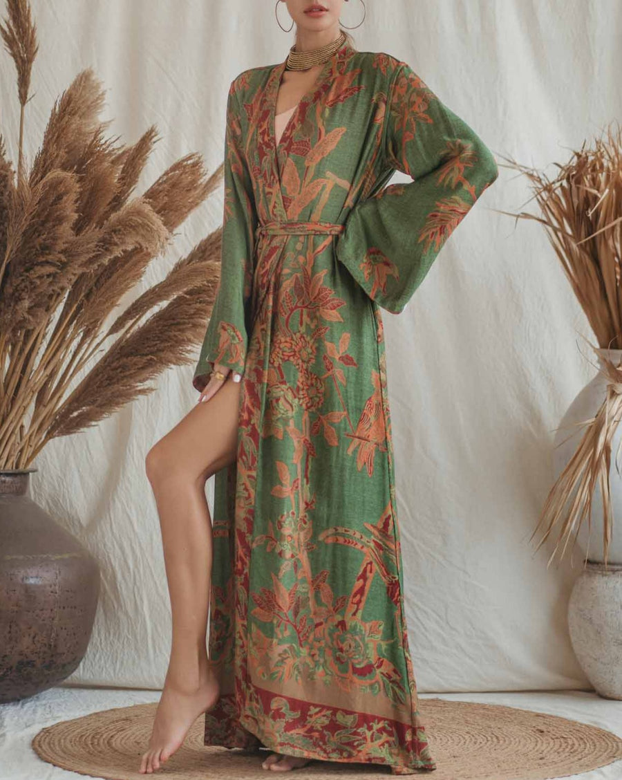 Green Goddess - Maxi Kaftan