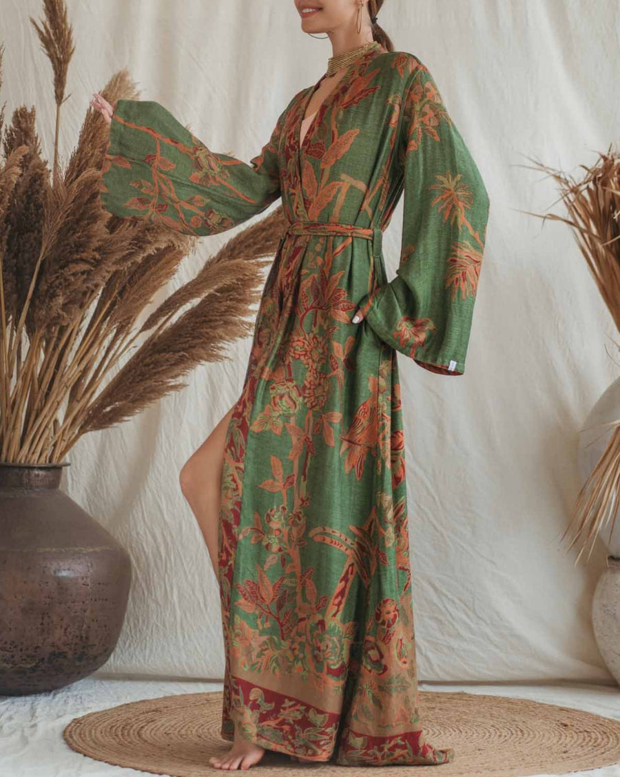 Green Goddess - Maxi Kaftan