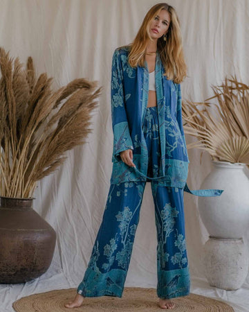 Blue Haven - Eco Friendly Modal- Short Kimono