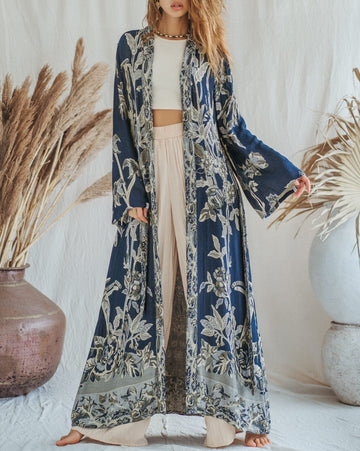 Deep Blue Sea - Maxi Kaftan