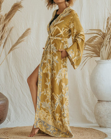 Golden Lotus - Maxi Kaftan