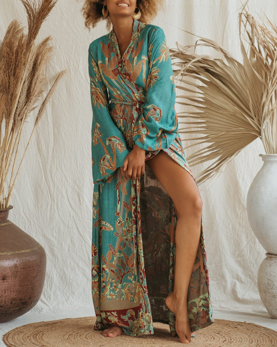 Ocean Coral - Maxi Kaftan