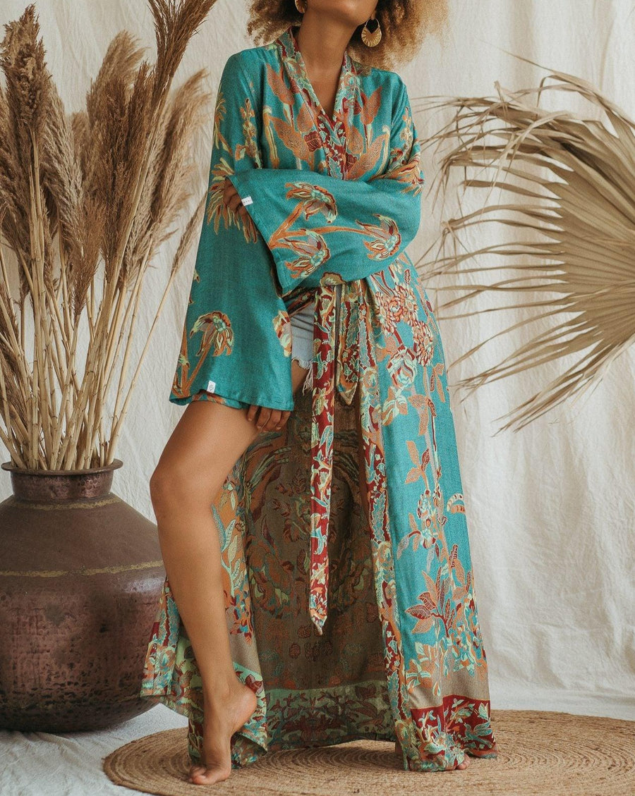 Ocean Coral - Maxi Kaftan