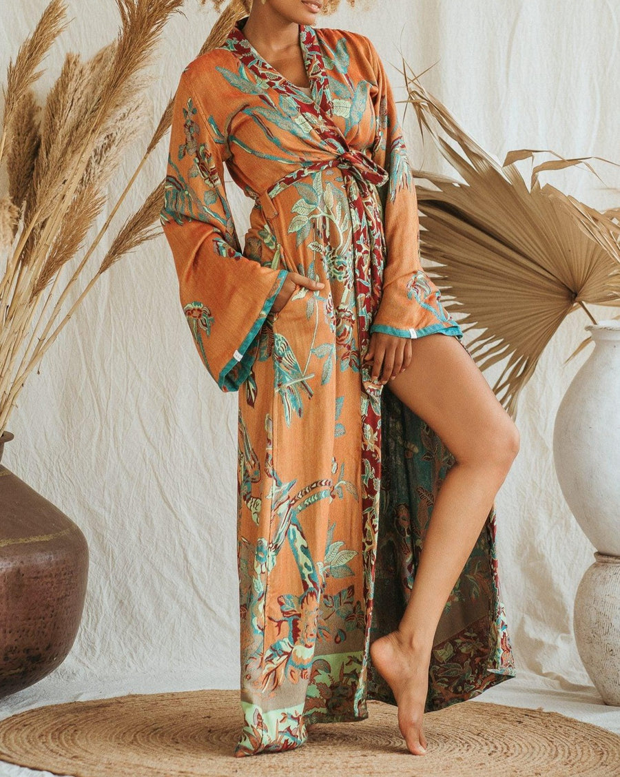 Ocean Coral - Maxi Kaftan