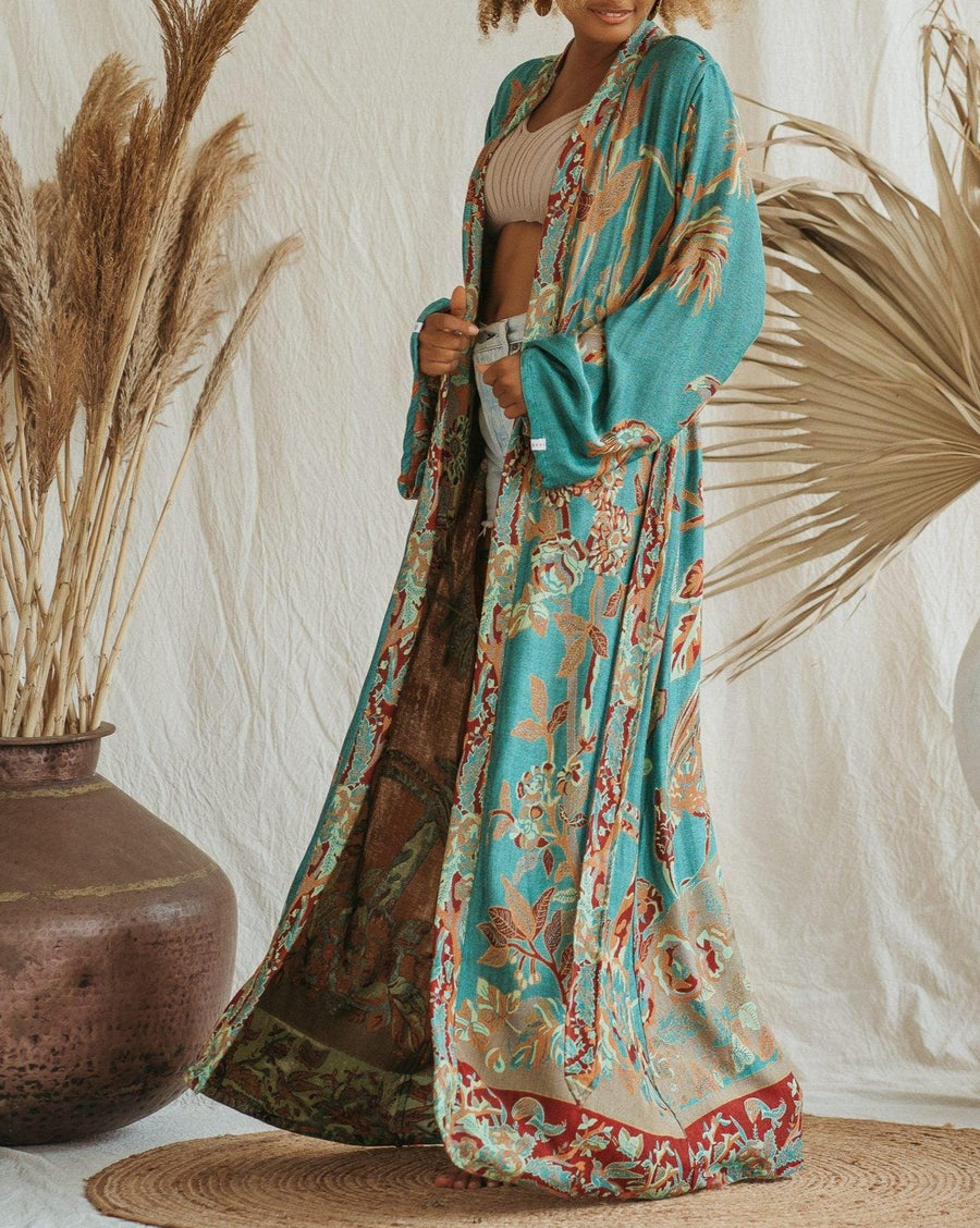 Ocean Coral - Maxi Kaftan