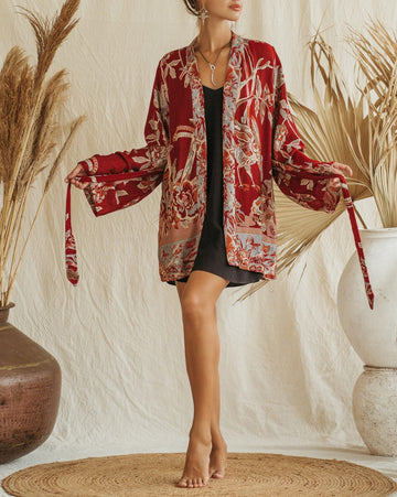 River of Roses - Short Kimono