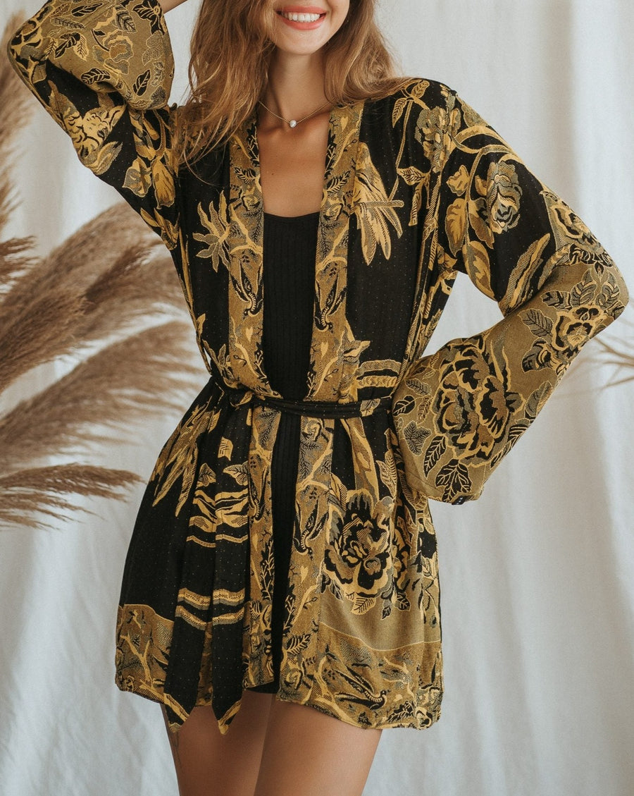 Sunflower Power - Short Kimono