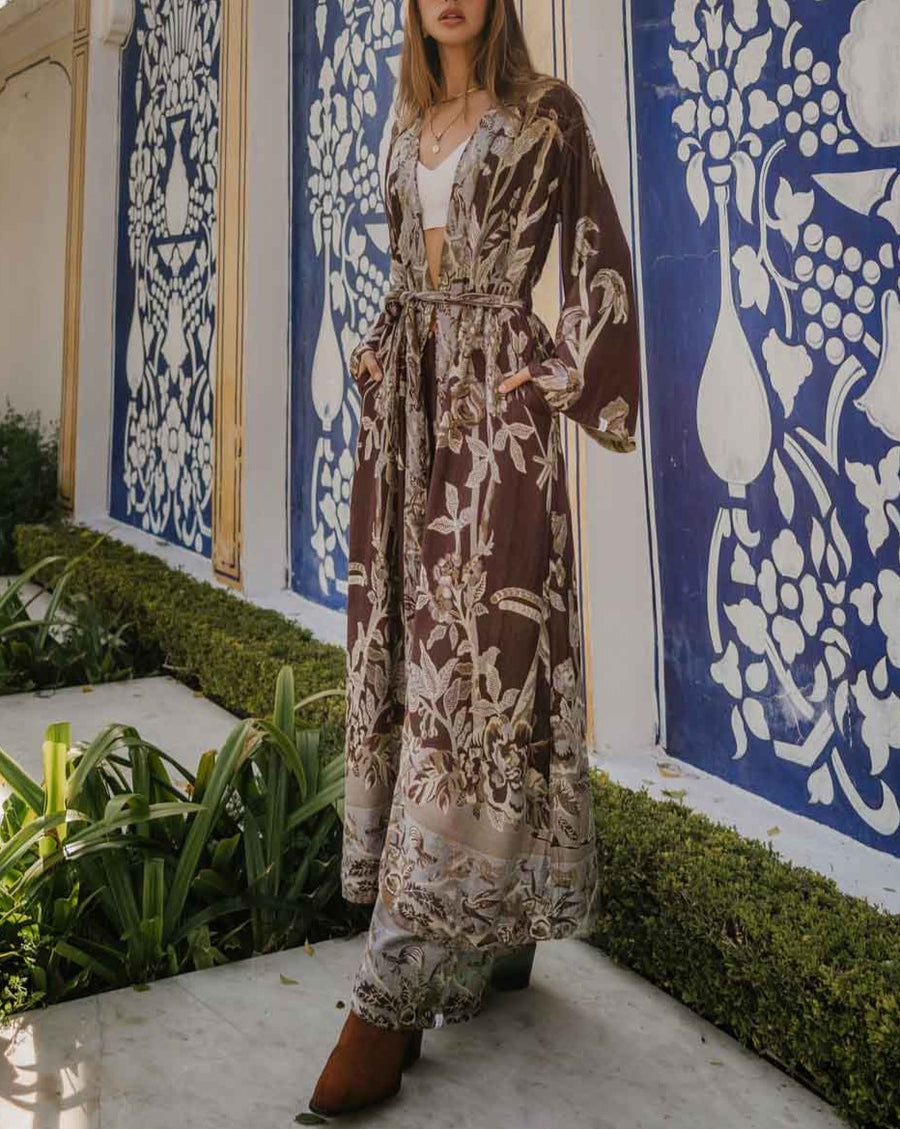 Burnt Umber - Maxi Kaftan